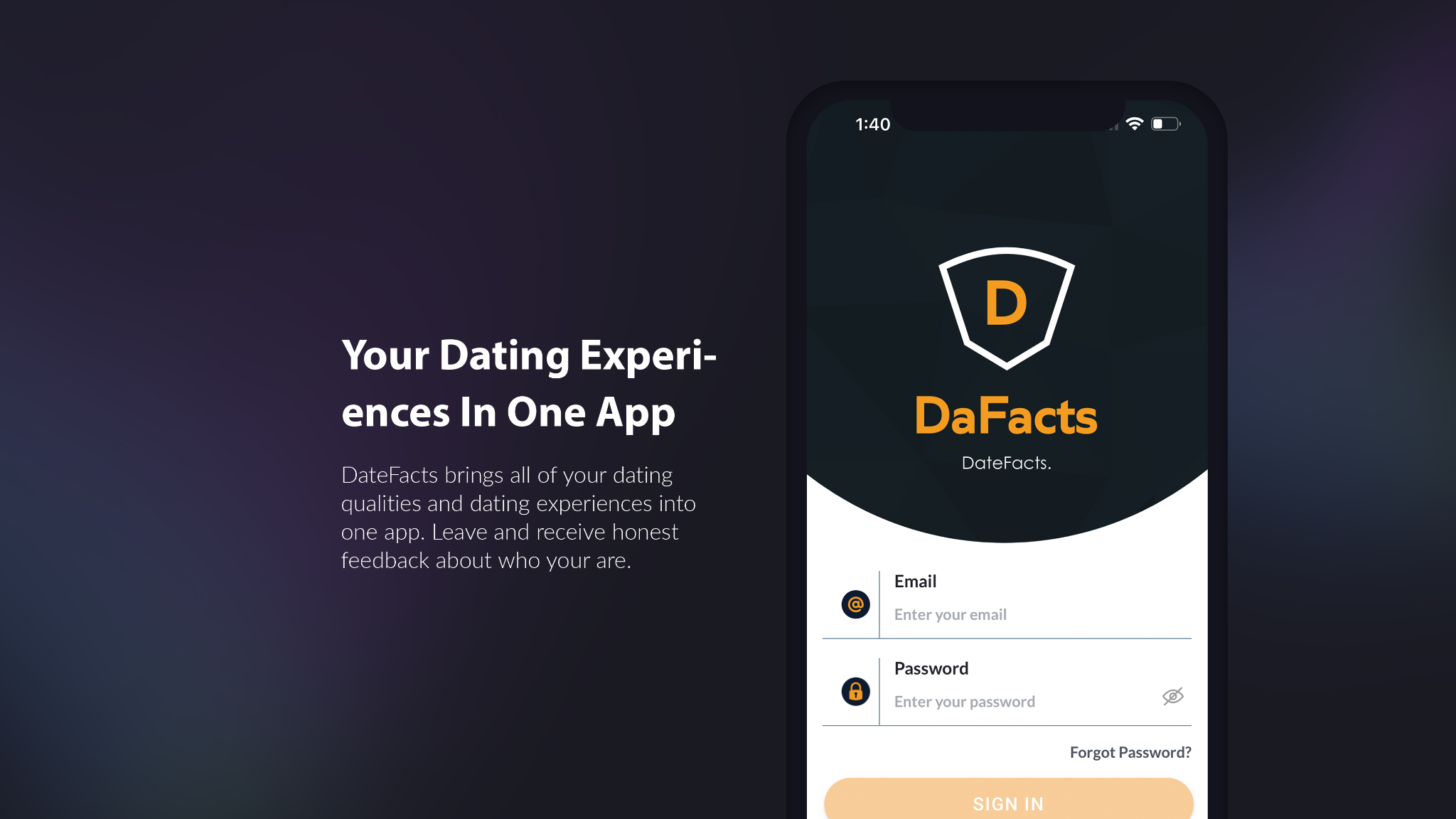 DateFacts app experience creative